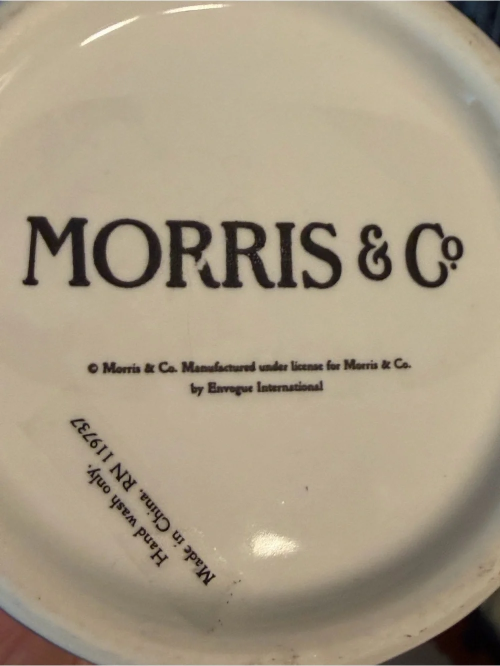 Morris & Co NWT 2pcs Yellow Blue & White Daisy Ceramic Canister Vanity Set